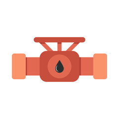 Oil industry icon with factory vector illustration. Petroleum industry element