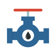 Oil industry icon with factory vector illustration. Petroleum industry element