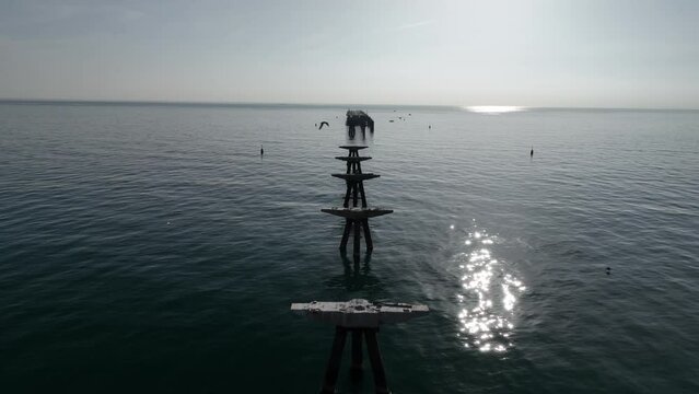 Pantalan del Puerto de Sagunto en Valencia