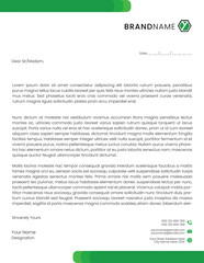 Abstract  business letterhead template