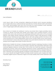Fototapeta premium Gradient corporate letterhead template