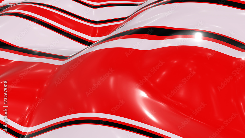 Poster abstract colorful glossy background in 3d rendering