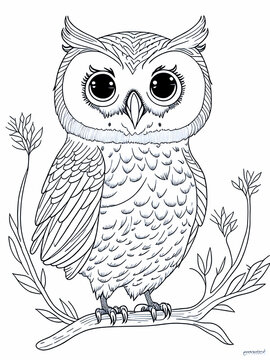 recommend clip art: Owl coloring pages for kids
