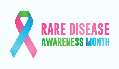 Rare Disease awareness month design concept, Rare Disease Day is an awareness event that takes place every year on the last day of February