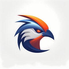 A dynamic bird face logo representing growth and progress