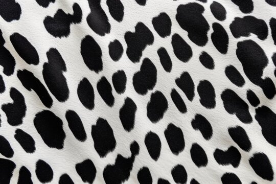 A close up cow print cloth 