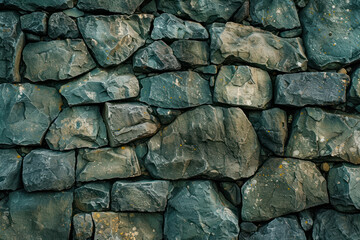 Background texture of little stones wall.