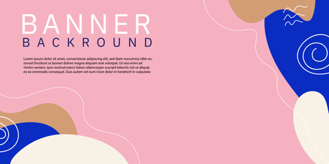 Banner templates Minimalist Design. Graphic elements. Applicable for placards, banners. Vector illustrations