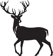 Deer Silhouettes EPS Deer Vector Deer Clipart