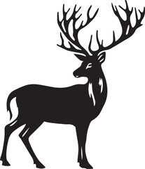 Deer Silhouettes EPS Deer Vector Deer Clipart