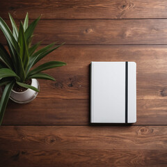 Blank book cover mockup template