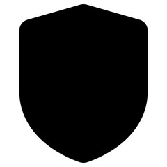 shield icon, simple vector design