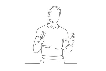 The head of the division is explaining