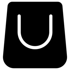 shopping bag icon, simple vector design