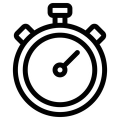 stopwatch icon, simple vector design