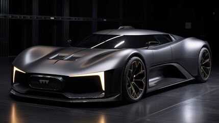 Obraz premium sports car high tech futuristic vehicle 