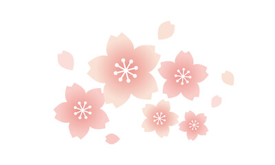 シンプルな桜・さくらのイラスト