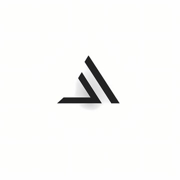 A minimalist and stylish simple vector logo, set against a clean white background, photographed in high definition to showcase its clean lines and modern aesthetic