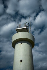 A lighthouse towering against the sky