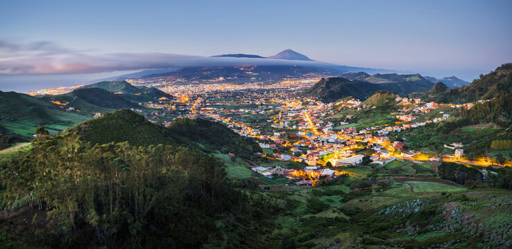 Blick vom Mirador De Jardina, San Crist&oacute;bal, Teneriffa, Kanarische Inseln, Spanien