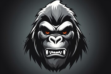 A powerful gorilla face logo conveying authority and dominance
