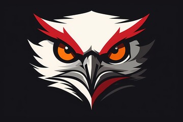 A regal falcon face logo representing precision and focus