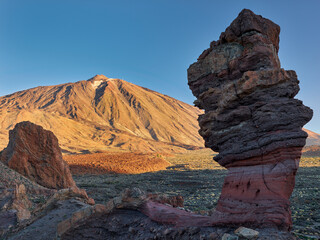 Teide  und Roques de García, Teide Nationalpark, Teneriffa, Kanarische Inseln, Spanien