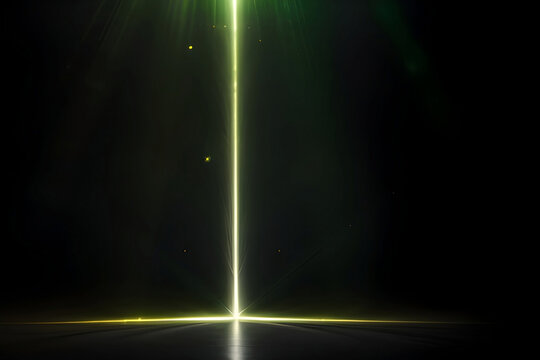 a photograph of an Asymmetric green light burst_ abstract beautiful ray