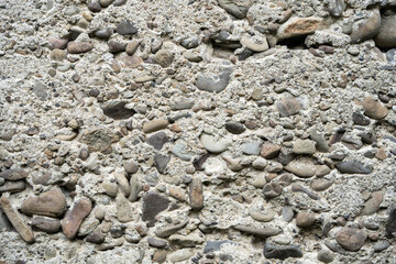 close up texture of old stone concrete wall