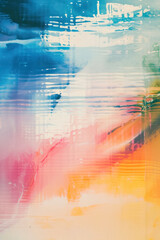 Vertical Abstract background of colorful creative glitch painting.