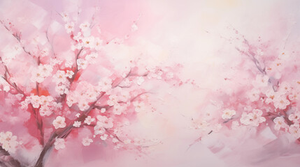 Obraz na płótnie Canvas Abstract sakura cherry blossom art background