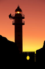 Spanien, Kanarische Inseln, Teneriffa, Punta di Teno, Leuchtturm