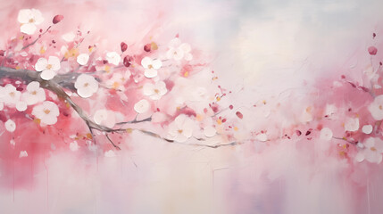 Obraz na płótnie Canvas Abstract sakura cherry blossom art background