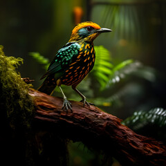 Tropical bird in the jungle