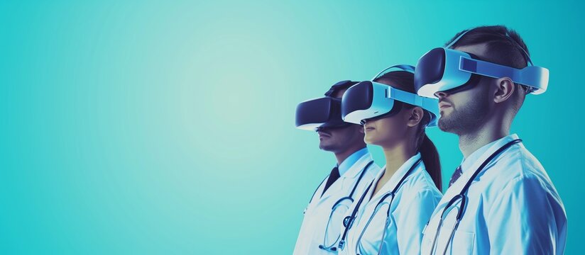 Medical Simulation healthcare professionals using VR technology to simulate surgical procedures or medical scenarios for training purposes, immersive and realistic training opportunities by VR