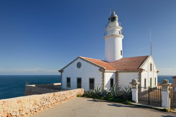Spanien, Mallorca, Far de Capdepera, Leuchtturm, Steimauer