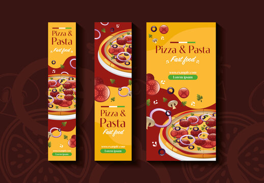 Yellow Fast Food Web Banner