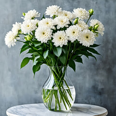 bouquet of white flowers