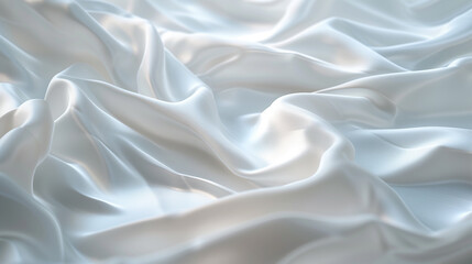 Obraz premium Luxurious Serenity White Satin Drapery