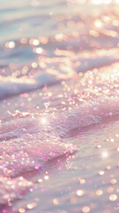 pink glitter stars on the sky