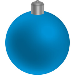 blue christmas ball