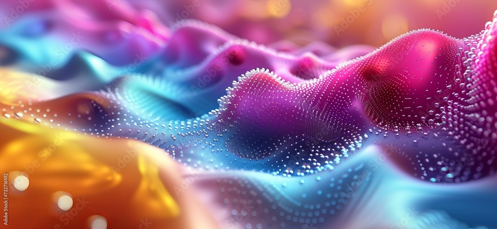 Poster a mesmerizing 3d abstract multicolor visualization