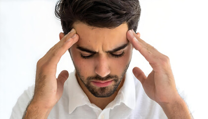 man with headache