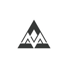 Alphabet letters Initials Monogram logo AM MA