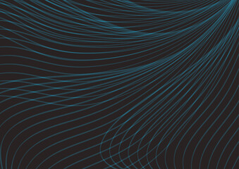 Modern abstract technology digital wavy lines background.