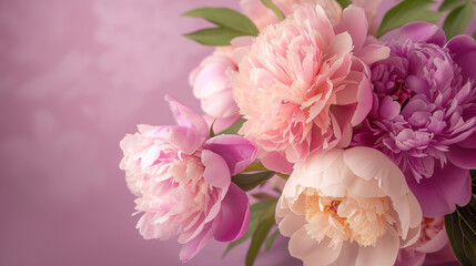 Pastel Bloom: Delicate Peonies in Soft Pink