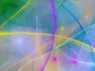 blue and purple abstract fractal background 3d rendering illustration