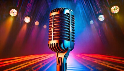 a monochromatic image featuring a microphone in a studio, meticulous details, intense expressions, and soft directional lighting, creating a cinematic atmosphere with a play of light and shadow