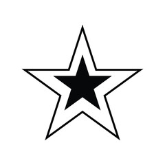 Fototapeta premium Star vector icon. Vector illustration. Eps file 252.
