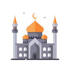 Flat Vector Islamic Mosque Building